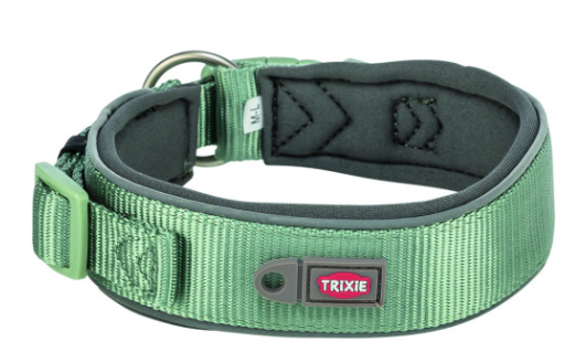 Ошейник для собак Trixie Premium экстраширокий XS–S 27–35 см 25 мм голубовато-серый (4053032677555)