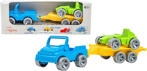 Фото - Базовый игровой транспорт для малыша Tigres Набор авто ''Kid cars Sport'' 3 эл. (Джип + багги) (39544)