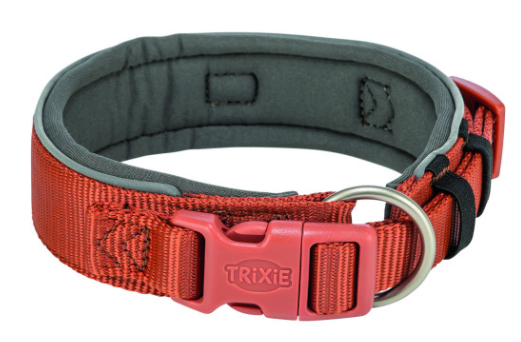 Ошейник для собак Trixie Premium экстраширокий XS–S 27–35 см 25 мм рыже-графитовый (4053032677456)