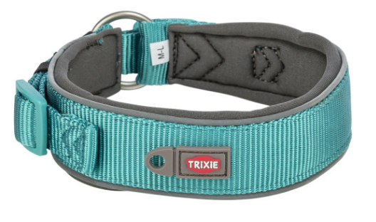 Ошейник для собак Trixie Premium экстраширокий XS-S 27-35 см 25 мм аква-графит (4053032677609)