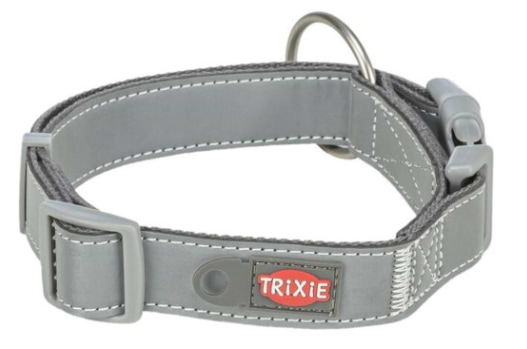 Ошейник светоотражающий для собак Trixie Premium Reflect светло отражающий графит размер S-M 30-45 см/20 мм (4011905673486