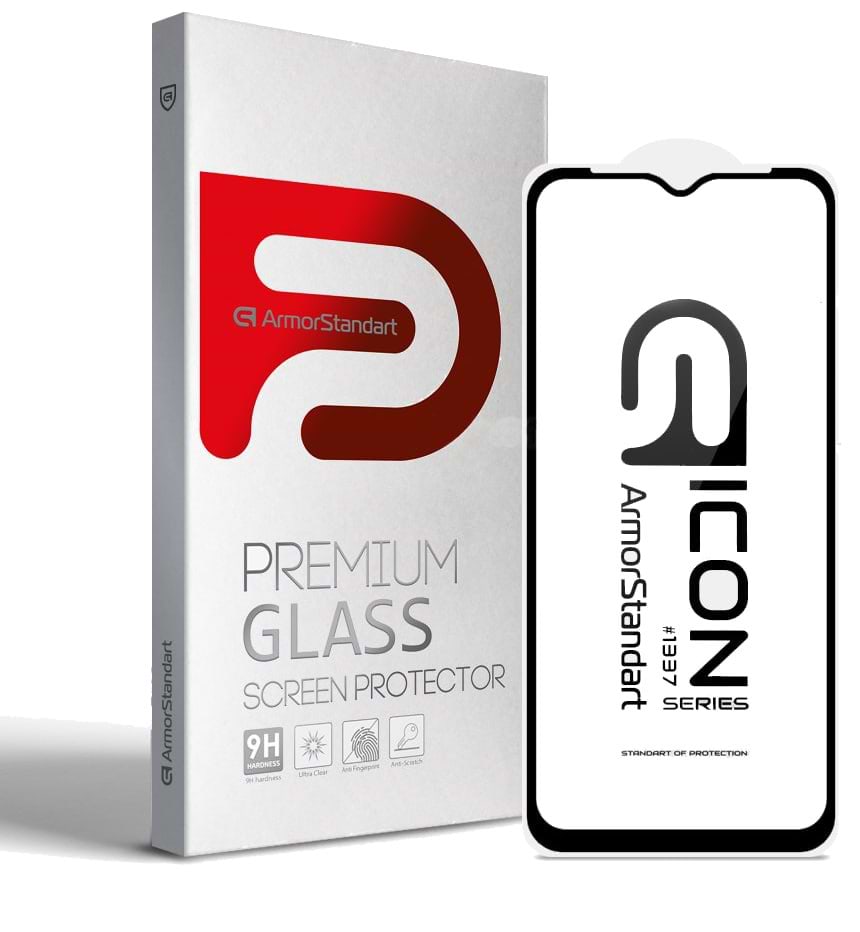 Защитное стекло для смартфона Armorstandart Icon for OPPO A57s 4G/A57 4G/A57e 4G/A77 4G/A77s 4G Black (ARM64763)