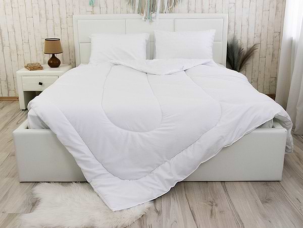 Фото - Одеяло всесезонное полуторное Руно 140х205 силиконовая белая (321.52СЛБ_Белый_1)