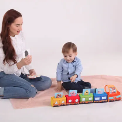 Фото - Брязкальце Macik розвиваюча іграшка" Паровозик" (МС 090602-08)