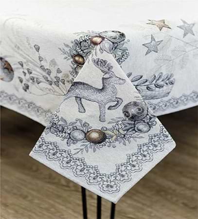 Скатертина квадратна Прованс гобелен SILVER STAR 135х140 (031279)