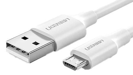 Кабель UGREEN US289 USB 2.0 to Micro 0.25m White (60139)