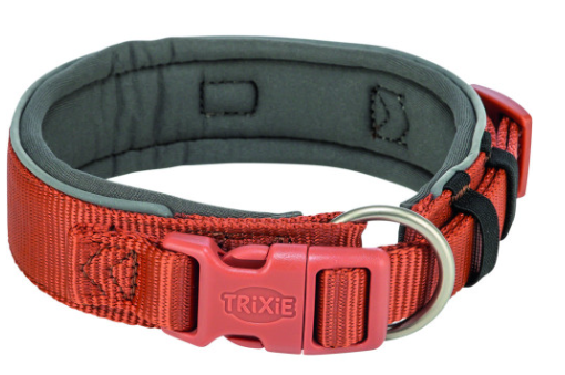 Ошейник для собак Trixie Premium экстраширокий L–XL 53–62 см 50 мм рыже-графитовый (4053032677494)