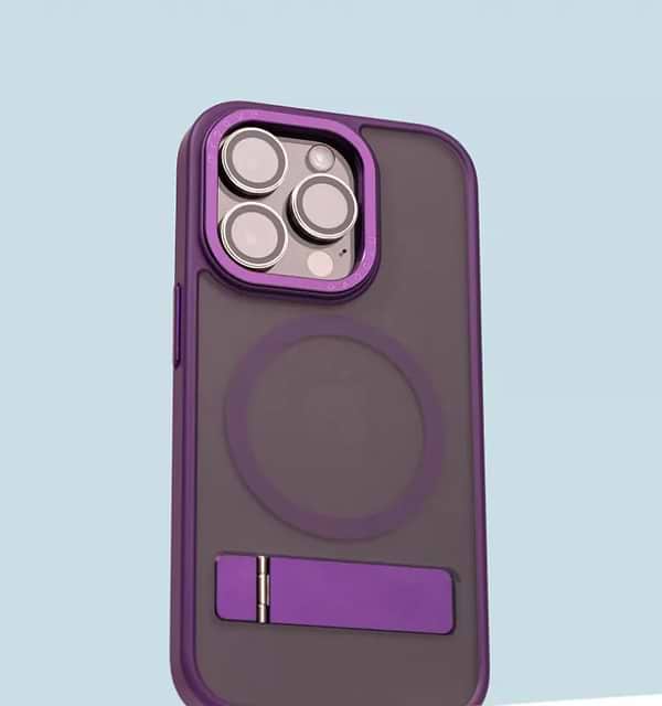 Фото - Чохол для смартфону  Mainstay Case with Magnetic Ring iPhone 15 Pro Deep Purple (PCMCIP15P004)