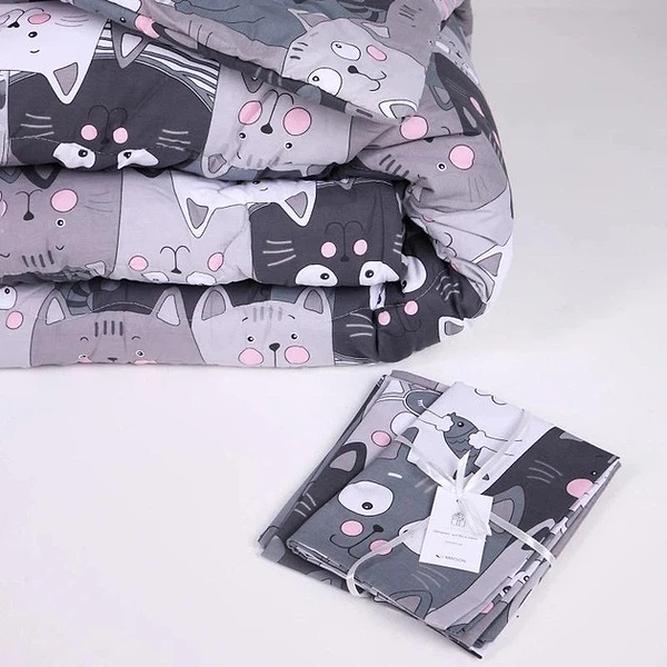 Фото - Ковдра літня двоспальна євро MirSon антиалергенна №271 Сolor Fun Line 17-0543 Hendri з евкаліптовим волокном 220х240 + нав. 2 шт. (2200010860214)