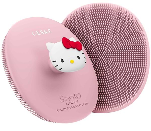 Фото - Щітка для чищення обличчя GESKE Facial Brush З в 1 by Hello Kitty рожевий з тримачем (HK000052PI01)