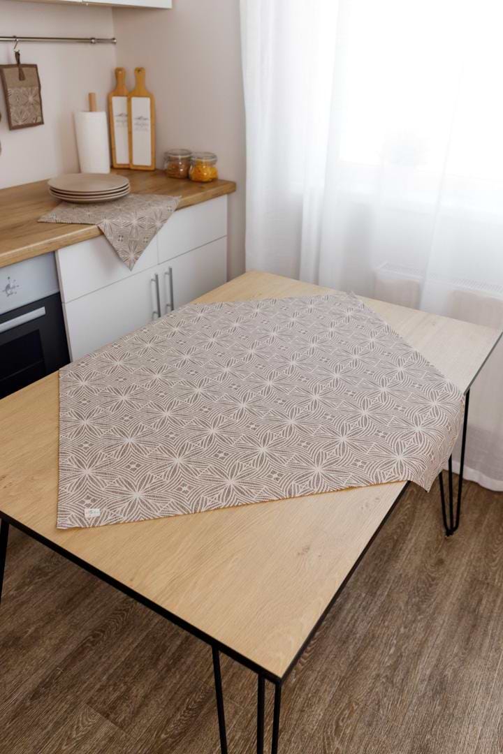 Скатертина квадратна Прованс наперон Кориця 85х85 см (041155)