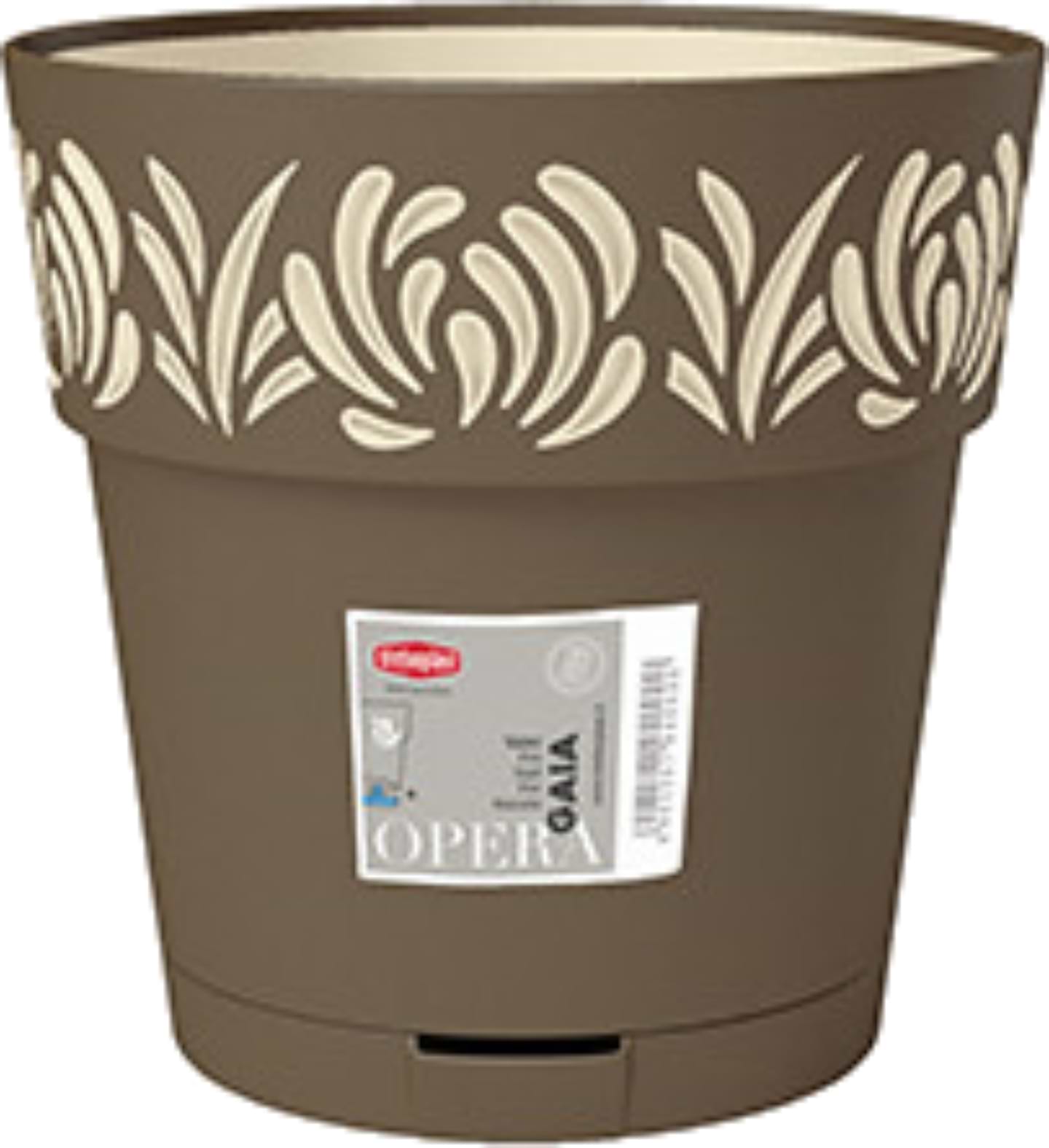 Вазон Stefanplast OPERA Gaia 15 см капучино/ваніль 88302
