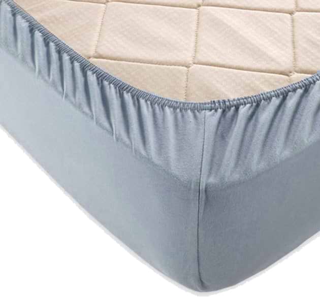 Простирадло двоспальне GM Textile на гумці сіре 180х200х25 - Фото 1