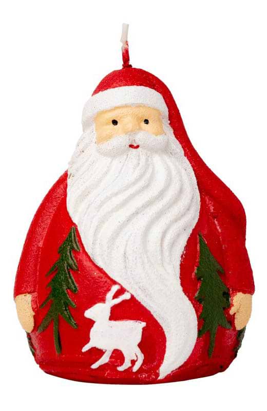 Свічка декоративна Novogod'ko Дід Мороз 8х11,5 см парафін (974660)