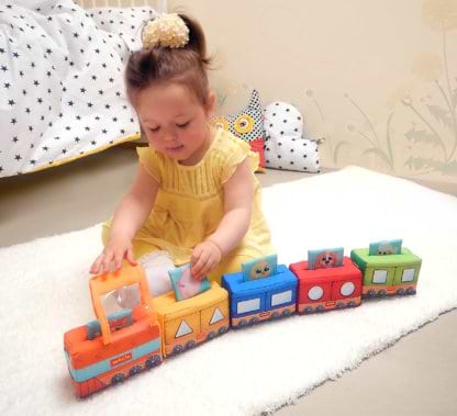 Фото - Брязкальце Macik розвиваюча іграшка" Паровозик" (МС 090602-08)