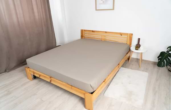 Фото - Простирадло односпальне ТЕП НАТХНЕННЯ з резинкою 90х200 см Хакі (2-04020_26821)