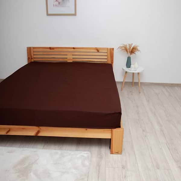 Фото - Простынь односпальная ТЕП ВДОХНОВЕНИЕ с резинкой 90х200 см Шоколад (2-04020_27812)