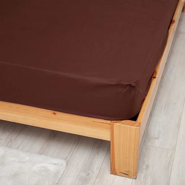 Фото - Простынь односпальная ТЕП ВДОХНОВЕНИЕ с резинкой 90х200 см Шоколад (2-04020_27812)