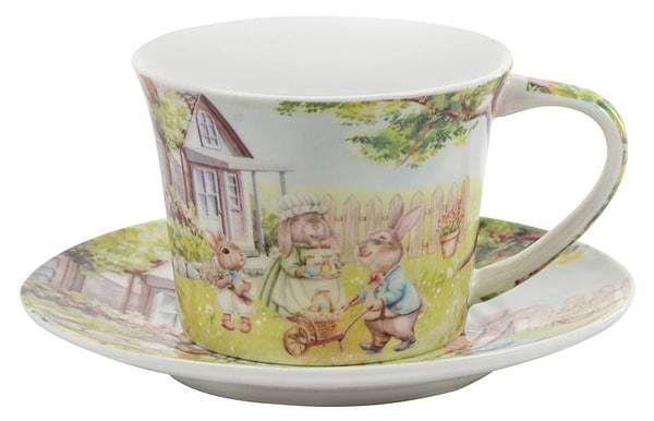 Фото - Набір чашок Lefard Кролячі історії 4 пр.220 мл (924-867)