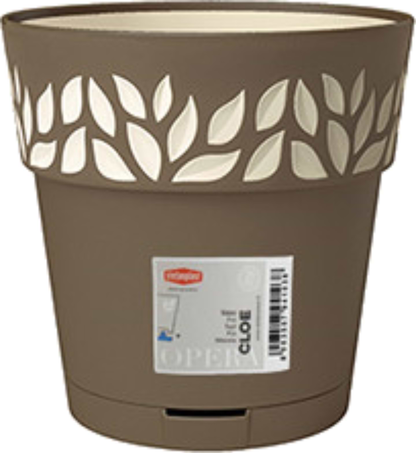 Вазон Stefanplast OPERA Cloe 20 см капучино/ваніль 94079