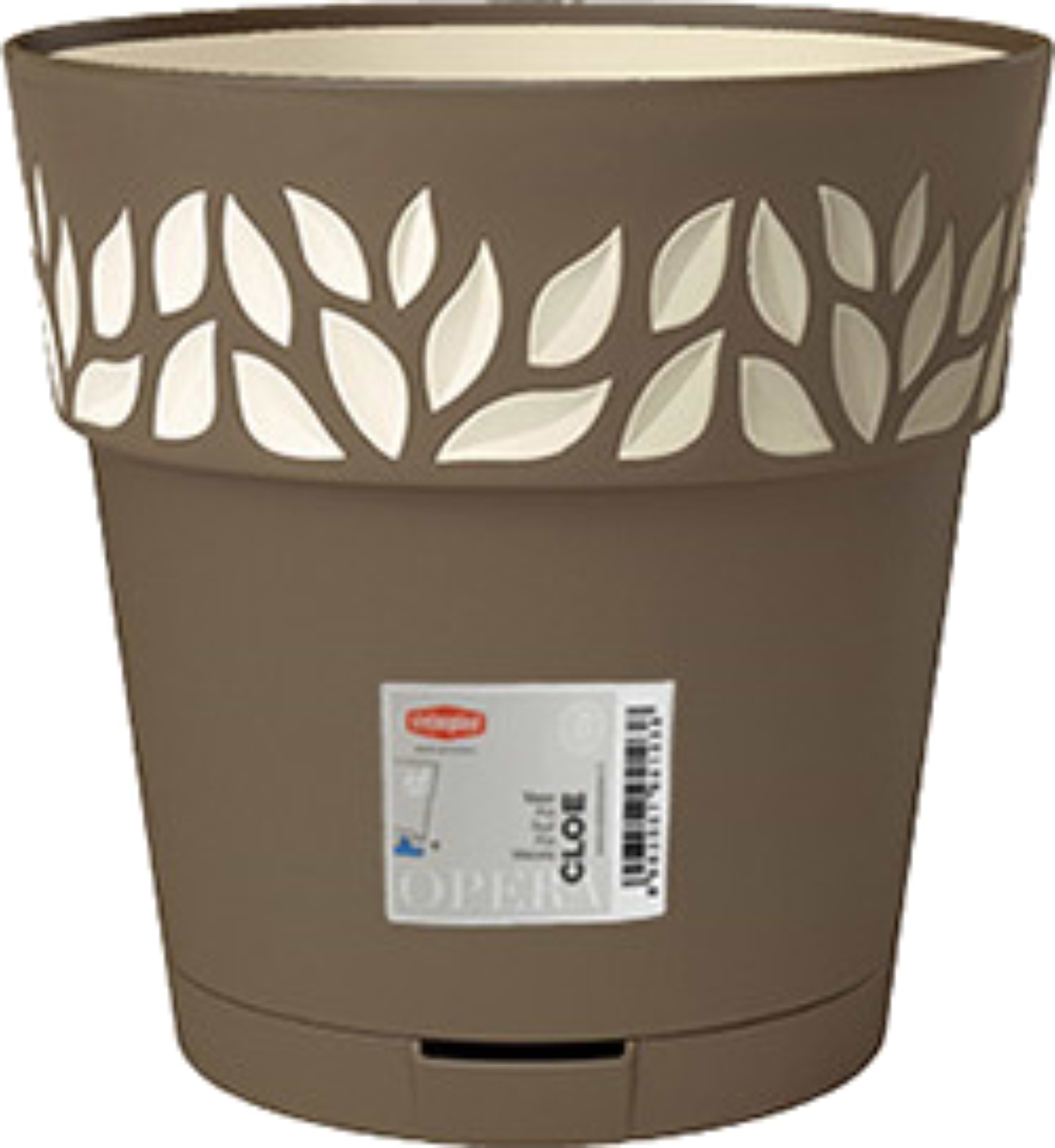 Вазон Stefanplast OPERA Cloe 25 см капучино/ваниль 94125