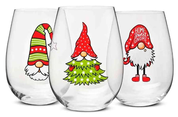 Фото - Набір склянок Krosno різдвяних God Jul 500 мл 3 шт. (952208)