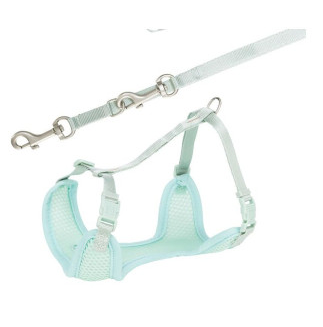Шлея для собак Trixie с поводком для щенков S–M 26–34 см х 10 мм 2,00 м мятный (4011905155654)