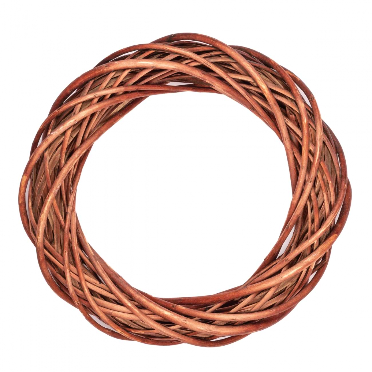 Вінок декоративний ротанг YES! Fun Коричневий d-30 см (974240)