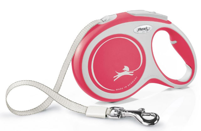 Поводок для собак Flexi New Comfort лента Красная размер L 8 м 50 кг (4000498043806)
