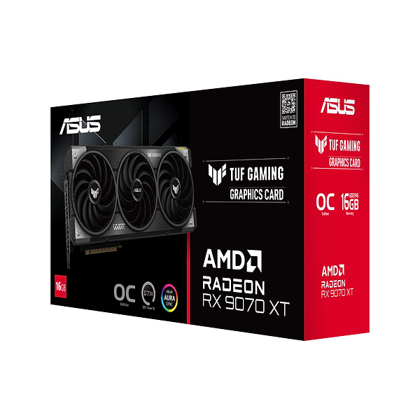 Фото - Видеокарта Asus TUF Gaming Radeon RX 9070 XT OC Edition 16GB GDDR6 (TUF-RX9070XT-O16G-GAMING)