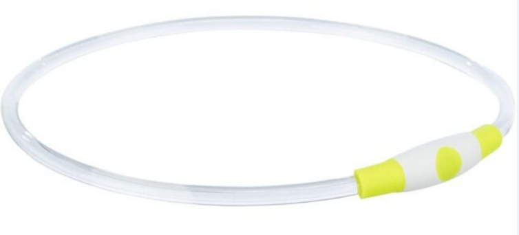 Ошейник LED для собак Trixie Flash Light Ring USB зеленый размер S–M 35 см/8 мм (4047974126608)