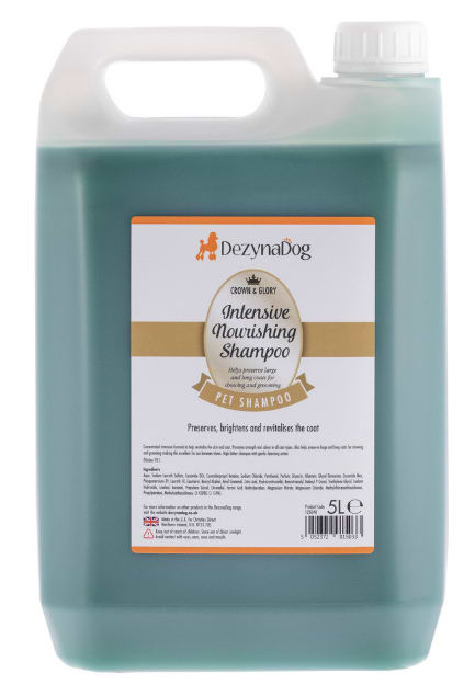 Шампунь для собак Dezynadog Crown Glory Intensive Nourishing інтенсивний живильний очищує зберігає освітлює та відновлює шерсть для всіх порід (5052372015033)