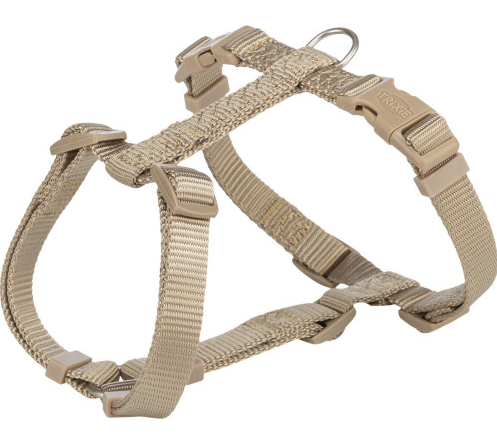 Шлей для собак Trixie Premium H-harness M–L 52–75 см 20 мм песочная (4053032673199)