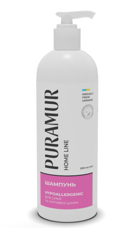 Шампунь для собак та кішок PURAMUR Hypoallergenic для сухої та чутливої шкіри 200 мл (4823082437023)