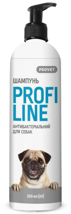 Шампунь для собак ProVET ПРОФІЛАЙН антибактеріальний 300 мл (4823082422081)
