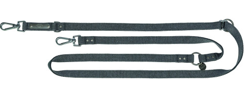 Поводок для собак Trixie CityStyle V-Lead хлопок M–L 2 м 20 мм Черный (4053032681712)