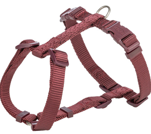 Шлея для собак Trixie H-harness L 60–87 см 25 мм бордовая (4053032672901)