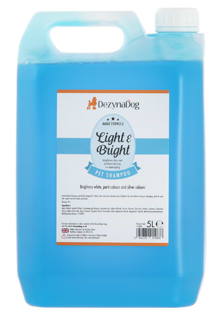 Шампунь для собак Dezynadog Light Bright White Coat Colour Enchance для посилення кольору (5052372014838)