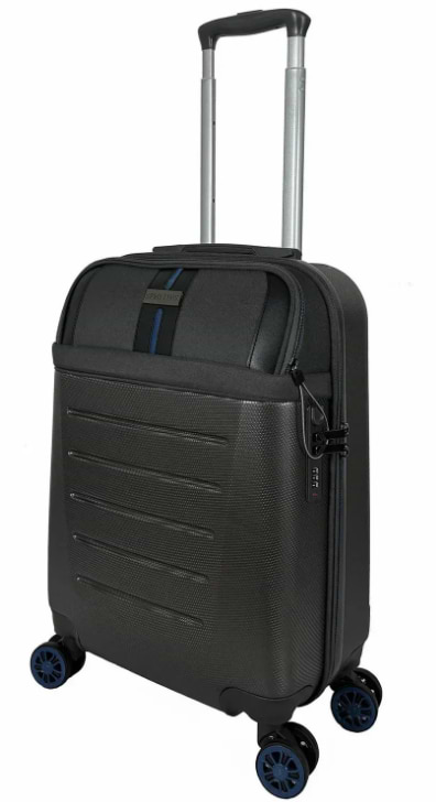 Чемодан Semi Line 24" (M) Dark Brown/Blue Line (T5736-2)