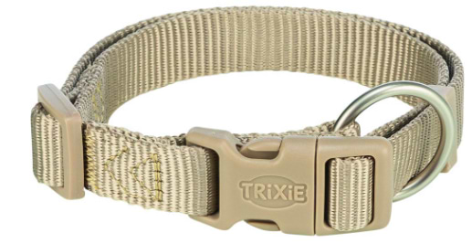 Ошейник для собак Trixie Premium XS–S 22–35 см 10 мм песочный (4053032671188)