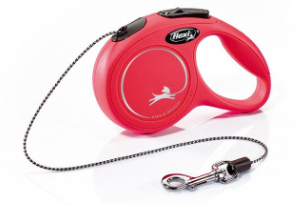 Поводок для собак Flexi New Classic трос Красный размер XS 3 м 8 кг (4000498022405)