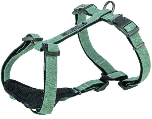 Шлея для собак Trixie CityStyle H-harness хлопок XS–S 30–44 см 10 мм светло-зеленый (4053032682597)