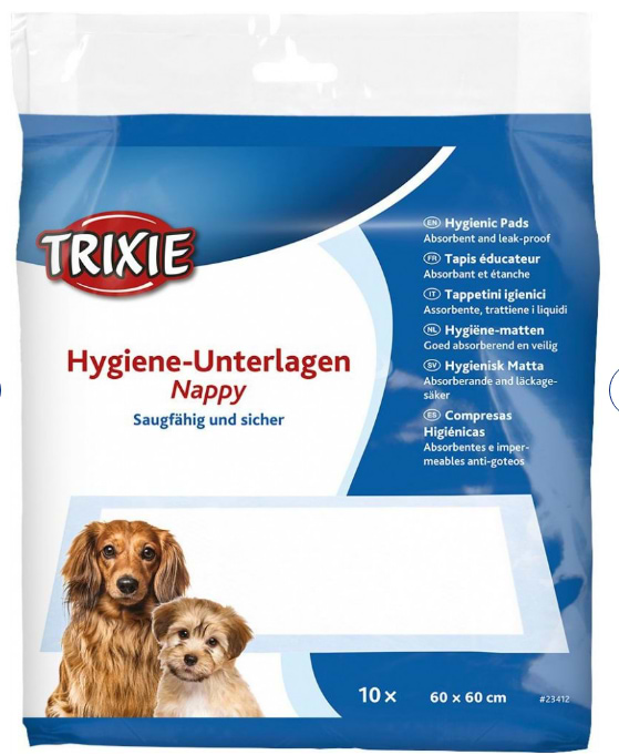 Пелюшки для собак Trixie 60х60 см 10 шт. (4011905234120)