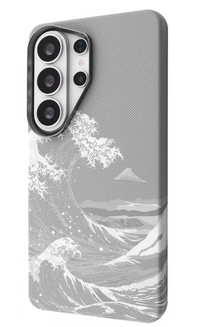 Чохол для смартфону Proove Gleam Case with Magnetic Ring Samsung Galaxy S26 Ultra white waves (70951)