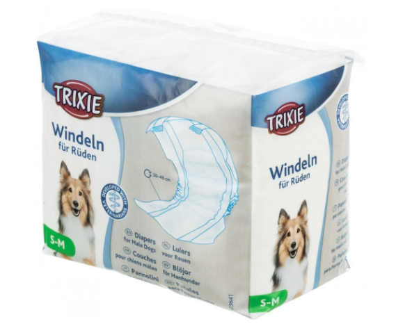 Підгузки для собак Trixie S-M 30-46 см 12 шт. (4011905236414)
