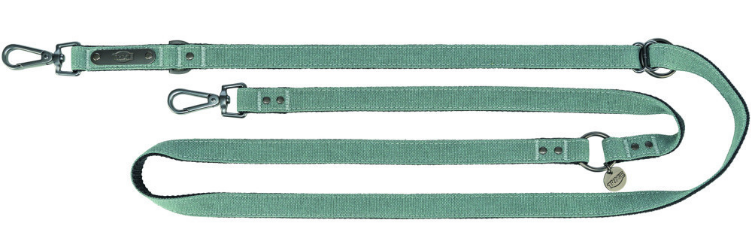 Поводок для собак Trixie CityStyle V-Lead хлопок S–M 2 м 13 мм Светло-зеленый (4053032681682)