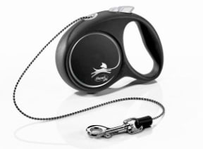 Повідець для собак Flexi Black Design трос Чорна розмір XS 3 м 8 кг (4000498033203)