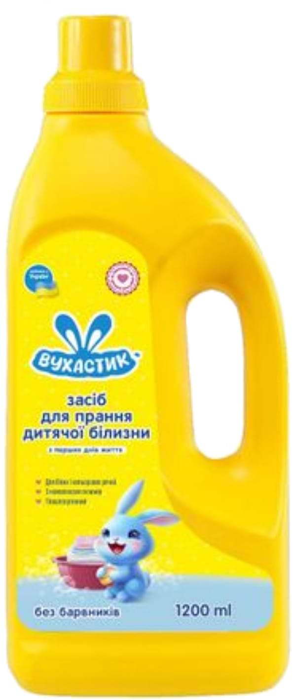 Фото - Гель для стирки ВУХАСТИК д/дет.белья 1,2 л