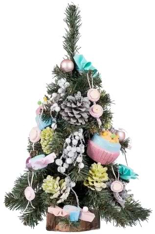 Ялинка настільна YES! Fun з прикрасами Маршмелоу 0.45 м (904443) - Фото 1