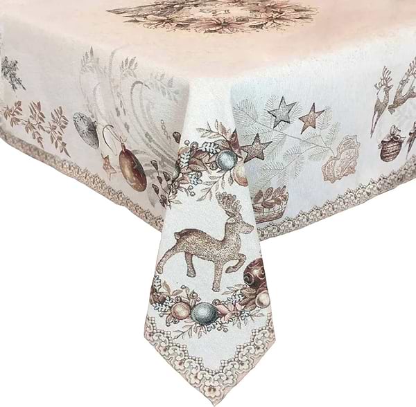 Фото - Скатертина прямокутна Прованс 95х100 Золоті свята (016178)